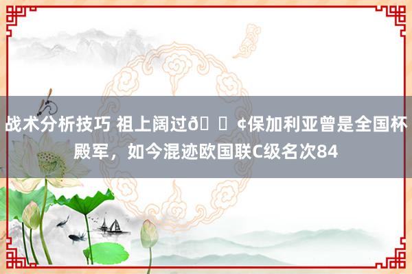 战术分析技巧 祖上阔过😢保加利亚曾是全国杯殿军，如今混迹欧国联C级名次84