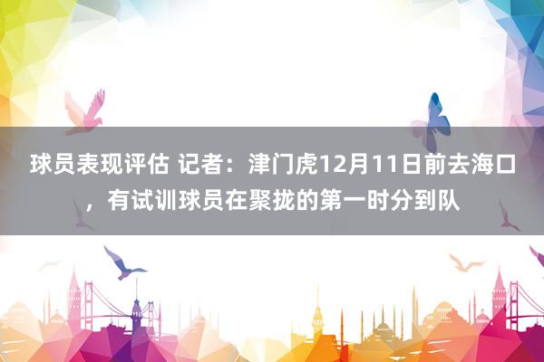 球员表现评估 记者：津门虎12月11日前去海口，有试训球员在聚拢的第一时分到队