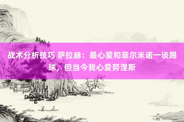 战术分析技巧 萨拉赫：最心爱和菲尔米诺一谈踢球，但当今我心爱努涅斯