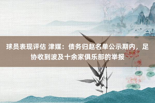 球员表现评估 津媒：债务归赵名单公示期内，足协收到波及十余家俱乐部的举报